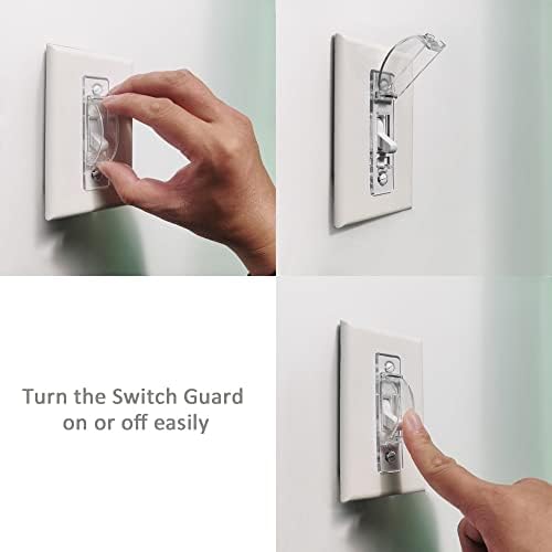 ILIVABLE switch guard open showing locking mechanism