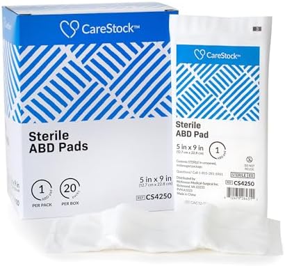 CareStock first aid wound care supplies for heavy drainage