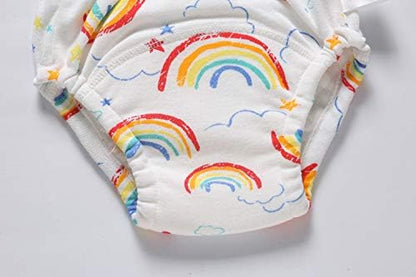 Packaging presentation of the six piece Skhls authentic USA imported reusable toddler learning underwear set.