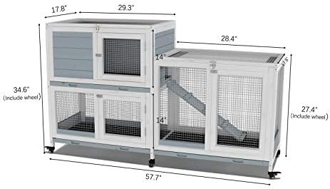 GDLF rabbit cage two floor layout angle
