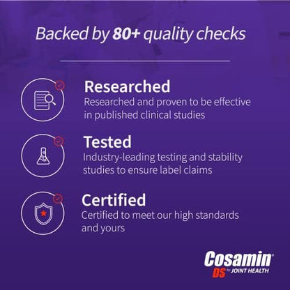 Nutramax Laboratories Cosamin® DS Joint Health Supplement with Glucosamine & Chondroitin for Adult Men & Women, Joint Supplement, 180 Capsules - Image 7