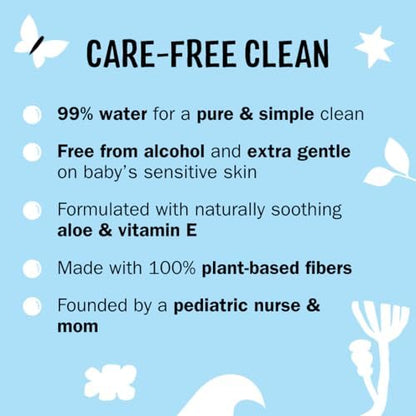 Molly's Suds non toxic water based wipes for newborn skin