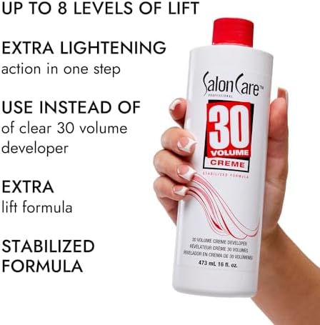 Salon Care developer creamy texture illustration
