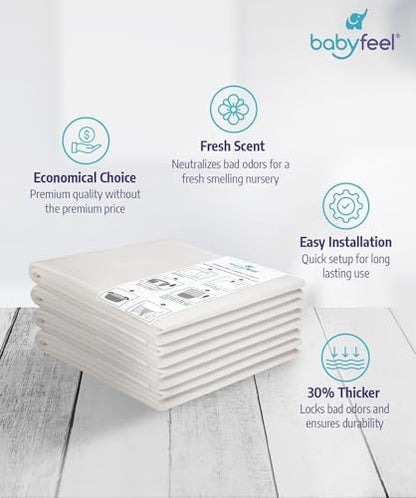 Babyfeel refill packaging showing 30 percent extra thickness