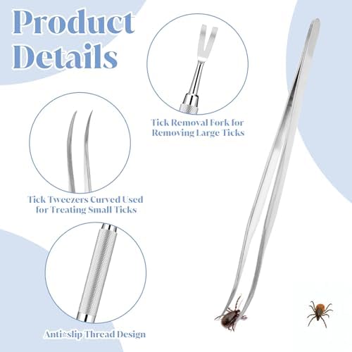 Aozuo tick removal fork designed for safe pet grooming