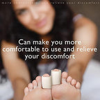Six pieces of Tondiamo large beige foam bandages for foot pain relief.