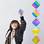 Clanam authentic imported bulk pack of thirty miniature pop bubble keychain toys for kids