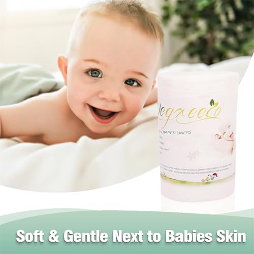 Wegreeco diaper liners 100 count roll side profile