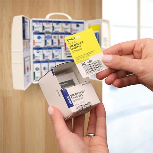 Authentic USA imported First Aid Only cabinet with expansion pocket for customization.