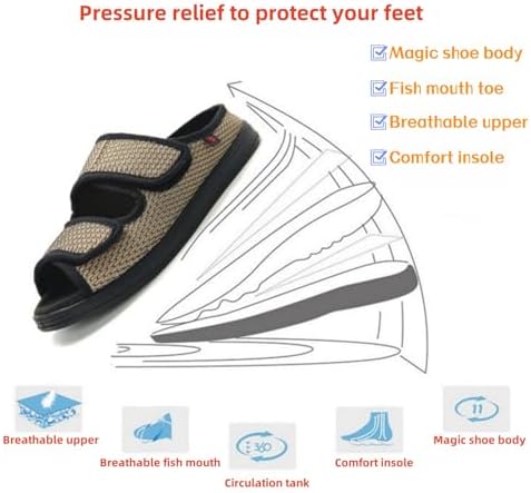 KUMUROETA orthopedic sandals with anti-slip safety sole