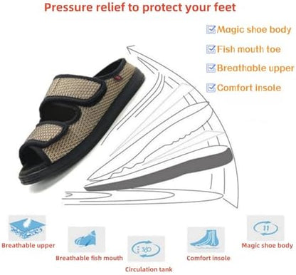 KUMUROETA orthopedic sandals with anti-slip safety sole