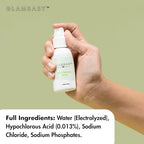 Hypochlorous acid eye spray for children showing non-toxic label.