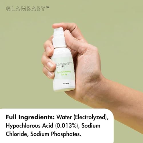 Hypochlorous acid eye spray for children showing non-toxic label.