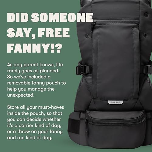 Premium magnetic buckles close-up on the lightweight infant carrying pack.