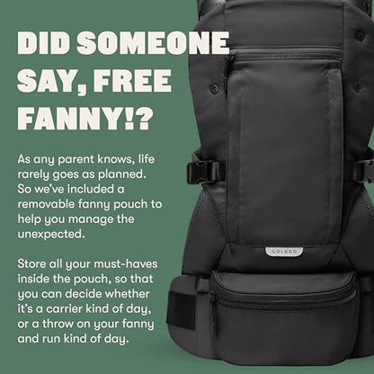 Premium magnetic buckles close-up on the lightweight infant carrying pack.