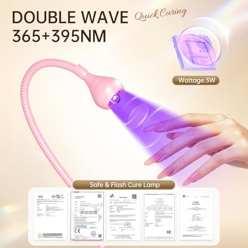 Aoraem portable nail lamp connected to USB for manicure