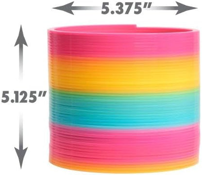 Authentic USA imported rainbow giant slinky package view