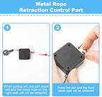 Swirge flight rope being worn on a wrist to demonstrate portable travel use.