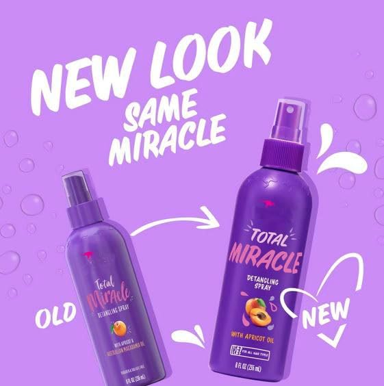 Aussie leave in detangler spray with apricot oil packaging back details