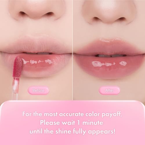 Romand long lasting plumping lip tint 04 Fig Fig color representation on lips