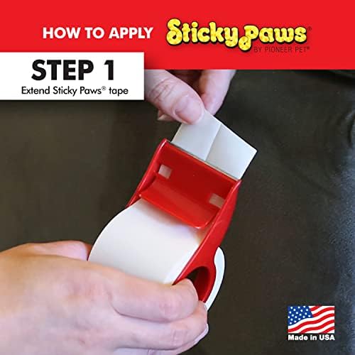 Pioneer Pet Sticky Paws roll showing thirty two point eight feet length