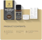 Premium spot coloring henna powder inside a three gram bottle for professional grey coverage