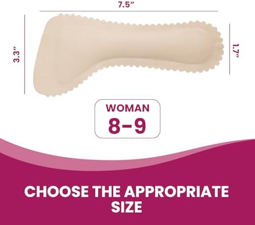Two pairs of Bukihome medium size comfort shoe pads for formal wear.