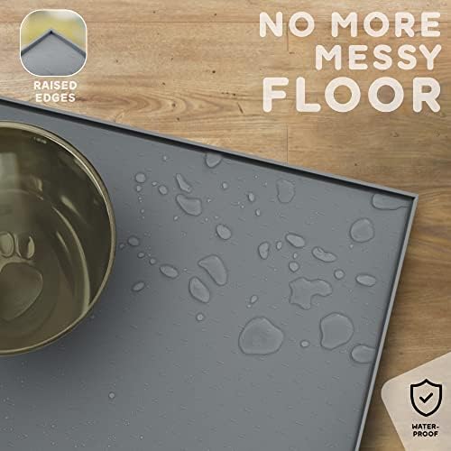 Pethappily dog water mat for sloppy drinkers