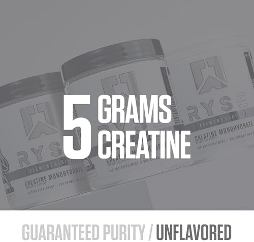 Close up view of the unflavored creatine powder texture inside the jar