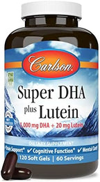 Carlson Super DHA Plus Lutein capsule softgel close up