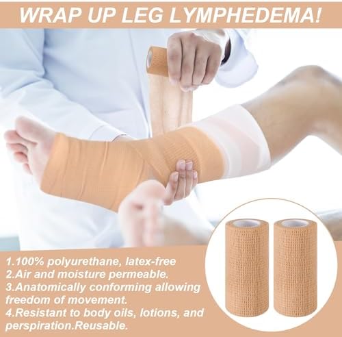 Close up of breathable polyurethane foam bandage material for medical compression.