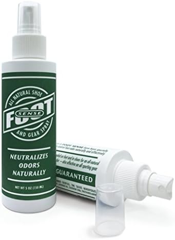 Foot Sense disinfectant shoe deodorizer powder packaging showing 100 grams