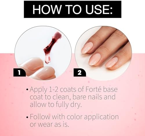 Seche Forte treatment liquid texture swatch on nails