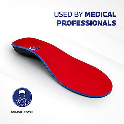 Pure Stride medical grade orthotics for flat feet and high arch correction.