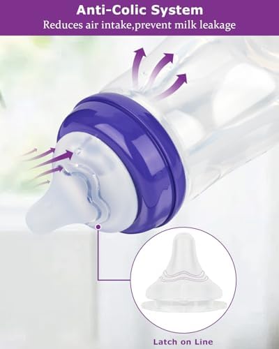 Top down angle displaying the fast flow tip designed for babies six months and older.