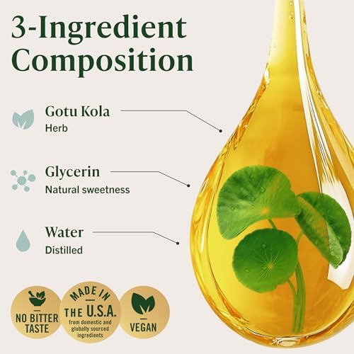 Herbamama vegan gotu kola drops supplement facts and serving size details