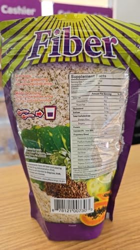 Nutritional flaxseed and psyllium husk blend container for weight management support