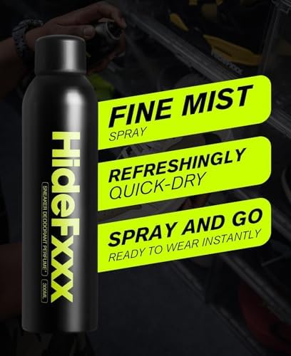 HideFxxx Nano Silver Ion shoe freshener can displaying 10.15 ounce size.
