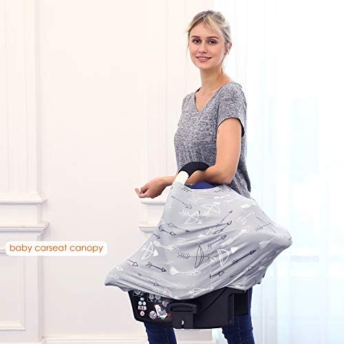 Hicoco versatile baby cover used as shopping cart seat shield