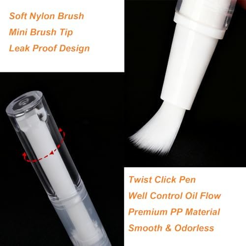 Set of 12 empty cosmetic pens for eyelash serum and cuticle oil