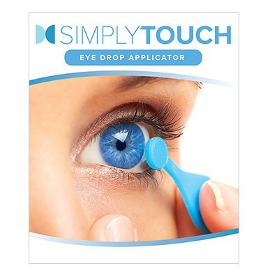 Simply Touch Eye Drop Applicator front view premium medical grade silicone reusable tool