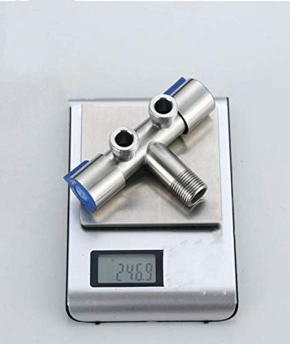 Durable silver finish and ergonomic handle design of the bidet sprayer.