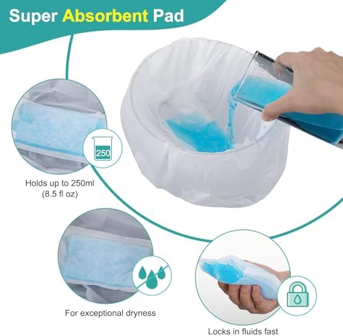 Uocai disposable liners being placed in a potty chair