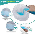 Uocai disposable liners being placed in a potty chair