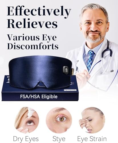 Cordless rechargeable warm eye compress for dry eye relief
