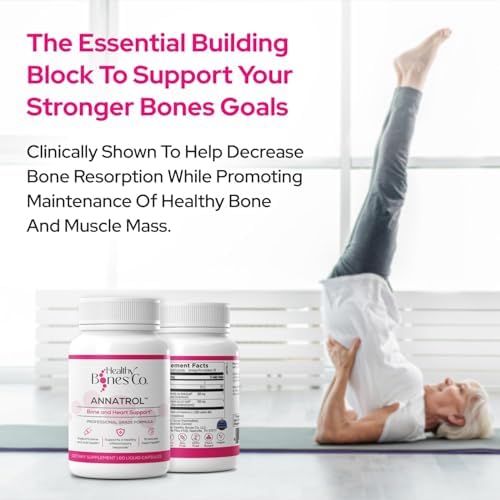 Healthy Bones Co. Annatrol 60 count dietary supplement bottle back view