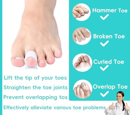 Soft silicone hammer toe corrector for men and women on foot