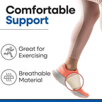 Beige elastic arch support bands for flat feet and heel spur relief.