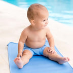 Splash About Happy Nappy swim diaper folded to display soft inner fabric