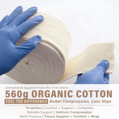 Everlit latex-free compression stockinette roll showing 3 inch width measurement.